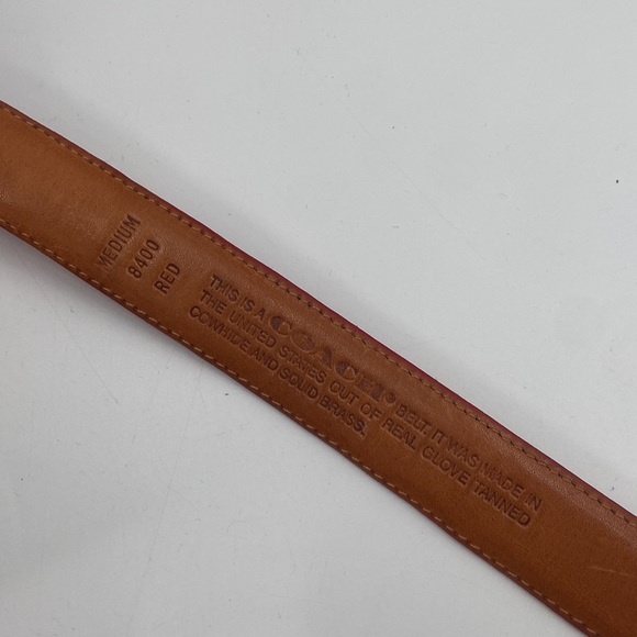 Sold❌❌❌Vintage Coach Red leather Belt - Picture 5 of 8